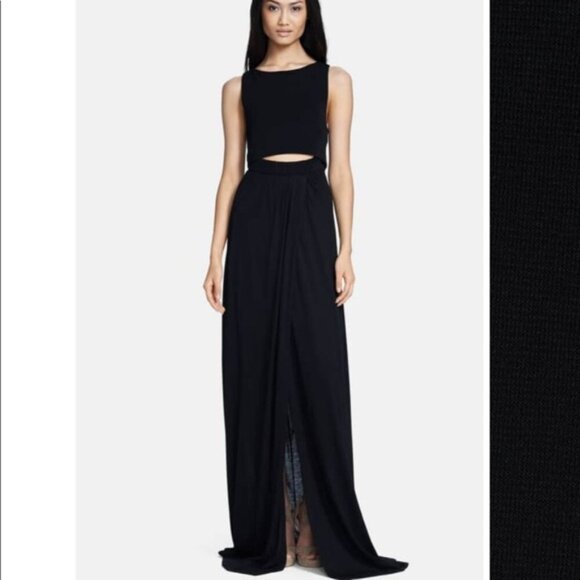 A.L.C. Hilseth Black Sleeveless Cut OUt Maxi Dress - Picture 4 of 15